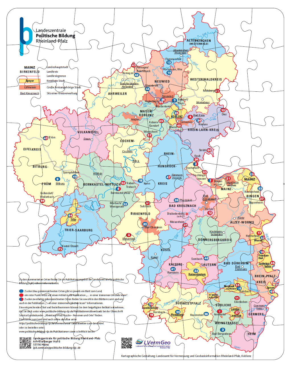 Rheinland pfalz карта